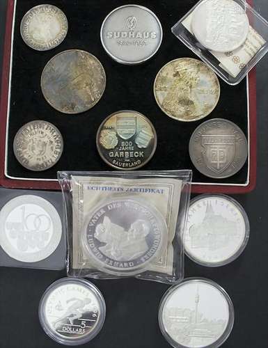 Sammlung Medaillen in Silber / A collection of silver