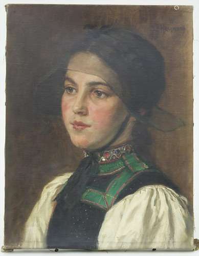 Wilhelm Gustav F. Hasemann (1850-1913), 'Mädchen in