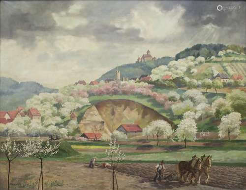 Anton Hanslik (19./20. Jh.), 'Weinheim mit Wachenburg