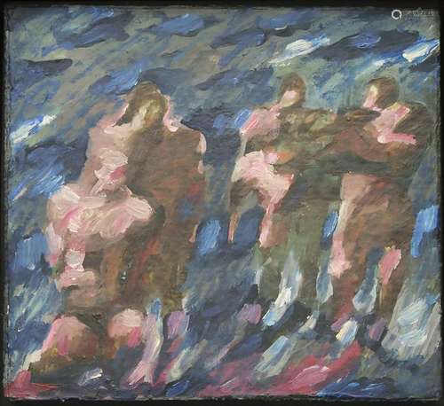 Klaus Arnold (1928-2009), 'Figuren am Meer' / 'Figures