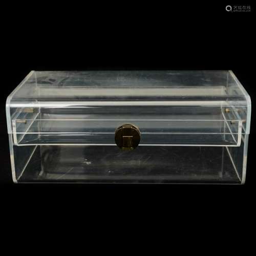 Vintage Lucite Jewelry Box