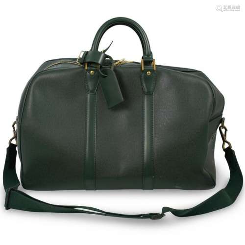 Louis Vuitton Green Epi Keepall Travel Bag