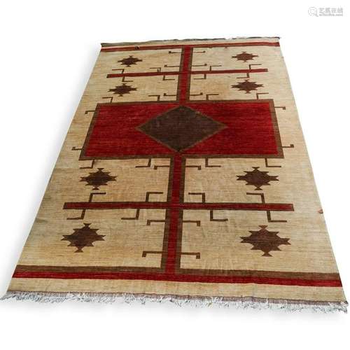 Native American Southwest Woven Wool Rug