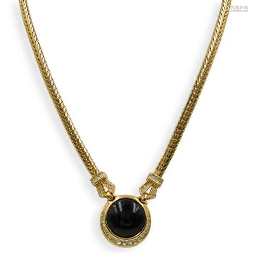 Christian Dior Onyx Necklace