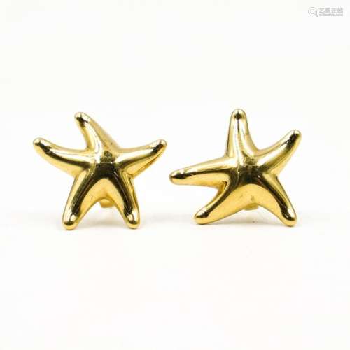 Elsa Peretti By Tiffany and Co. 18k Gold Earrings