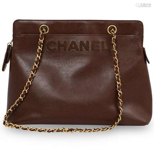 Vintage Chanel Tote Front Logo