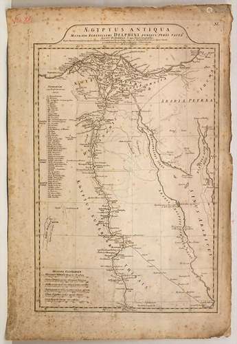 Historische Karte Ägyptens, A historic map of Egypt