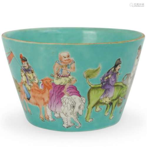 Chinese Qing Turquoise Glaze Porcelain Bowl