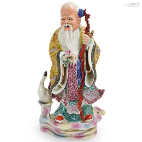 Chinese Porcelain Wise Man Figurine
