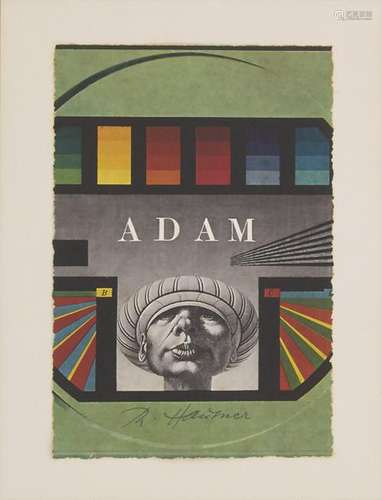 Rudolf Hausner (1914-1995), 'Adam' Technik: