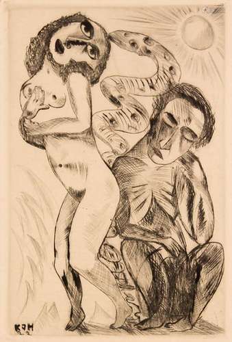 Karl Jakob Hirsch (1892-1952), 'Adam und Eva' / 'Adam