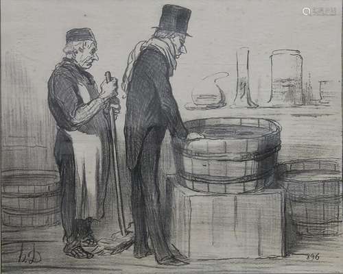 Honoré Daumier (1808-1879), 'Die Fischzucht' / 'The