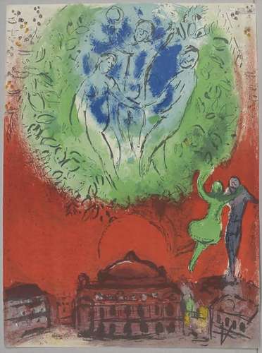 Marc Chagall (1887-1985), 'L'Opéra' Technik: