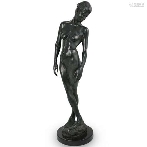 Nilda Comas (American) Bronze Nude Sculpture