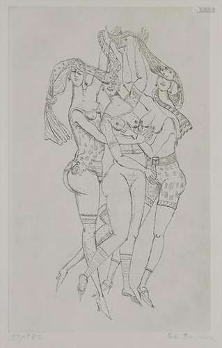 Bele Bachem (1916-2005), '3 Tänzerinnen' / '3 female