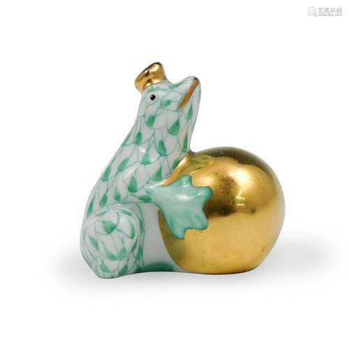 Herend Frog Prince Porcelain