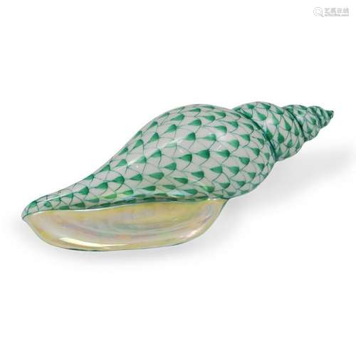 Herend Porcelain Fishnet Iridescent Shell