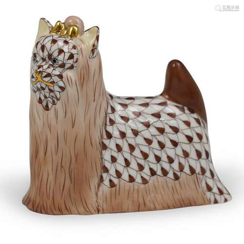 Herend Porcelain Fishnet Shih Tzu