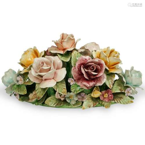 Continental Porcelain Floral Group