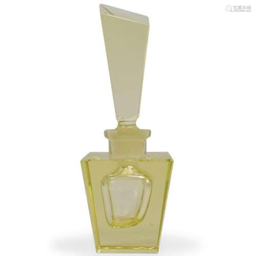 Vintage Vaseline Glass Perfume Bottle