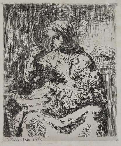 Jean François Millet (1824-1875), 'La Bouillie'