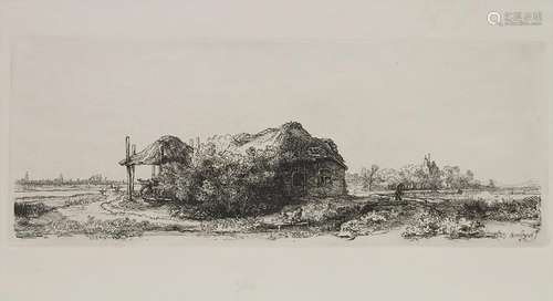 Rembrandt van Rijn (1606-1669), 'Landschaft mit