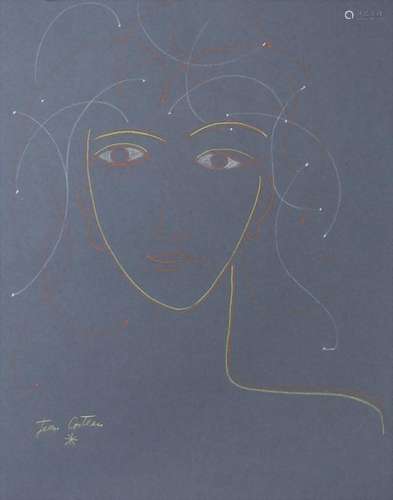 Jean Cocteau (1889-1963), 'Frauenporträt' / 'A portrait