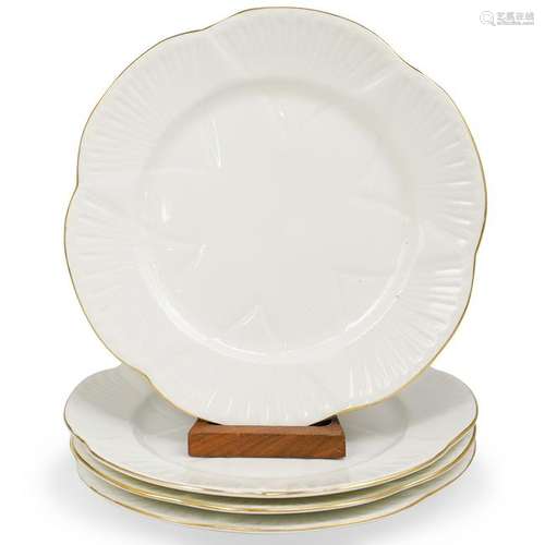 (4 Pc) Shelley Bone China Plates