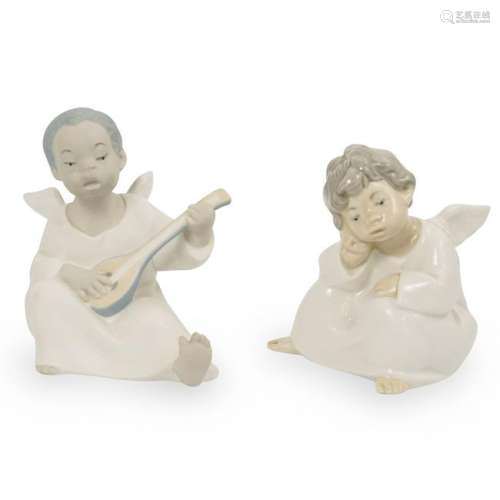 Two Lladro Porcelain Angels