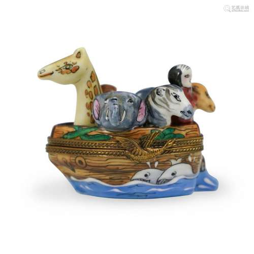 Limoges Ã¢â¬ÅNoahÃ¢â¬â¢s ArkÃ¢â¬Â Trinket Box