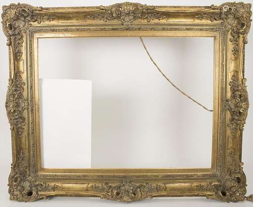 Gemälderahmen mit Stuckdekor / A picture frame with