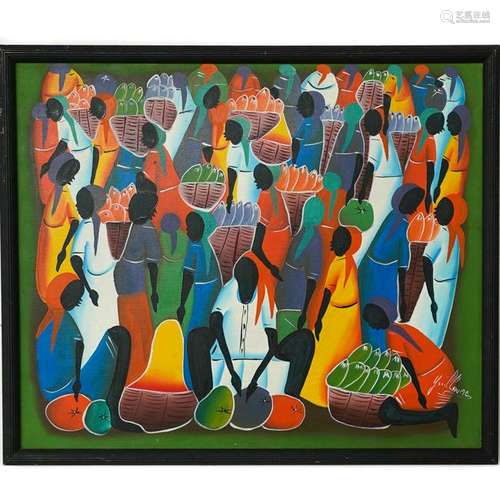 Jean Jacques Guillaume (Haitian, 20th Century) Acrylic