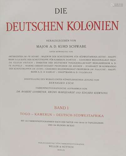 Kurd Schwabe (Hg.), 'Die deutschen Kolonien', Band 1,