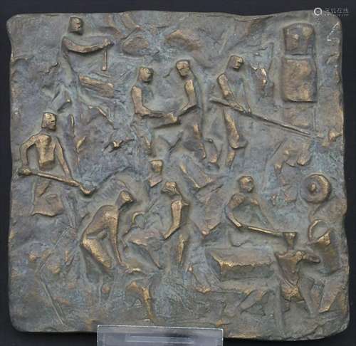 Künstler der 1960er Jahre, Bronzerelief 'Röperwerk' / A