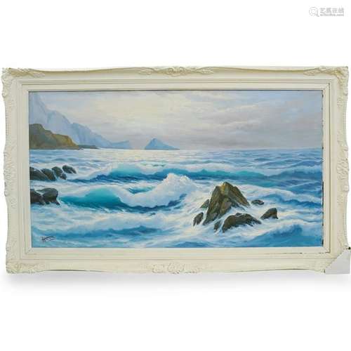 OIl on Canvas Ocean Scene