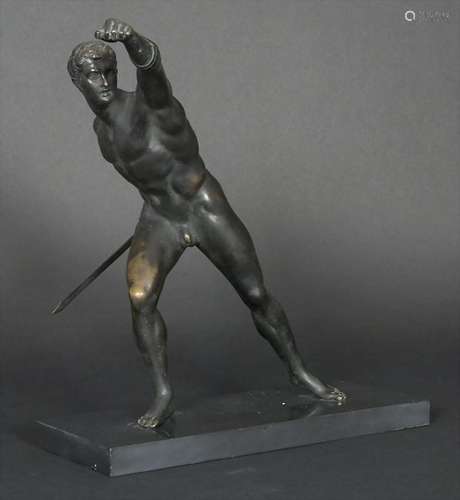 Bronzefigur 'Borghesischer Fechter' / A bronze figure