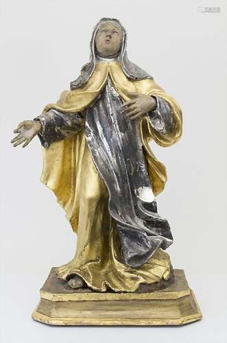 Hl. Madonna, süddeutsch, 18. Jh. Material: Lindenholz,