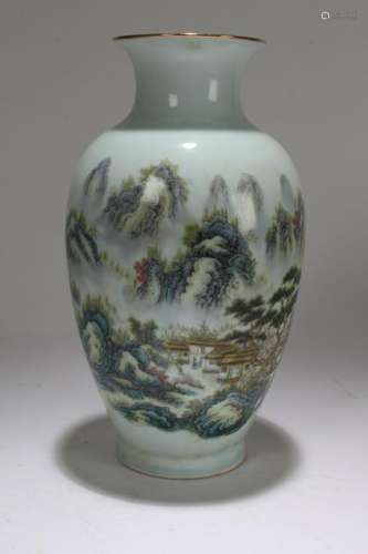 A Chinese Vivid Detailed Mountain-view Fortune