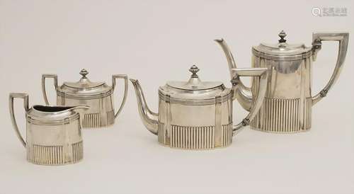 4-teiliger Kaffee- und Teekern / A 4 part silver set,