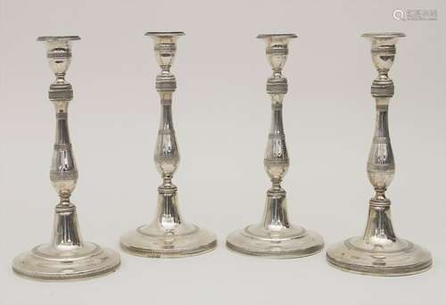 Vier Empire Kerzenleuchter / A set of four Empire