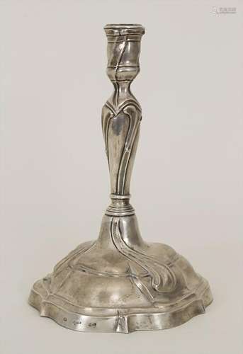 Barock Leuchter / A Baroque silver candlestick, um 1770