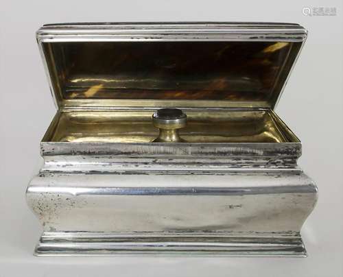 Barock Teedose / A Baroque silver tea caddy, 18. Jh.