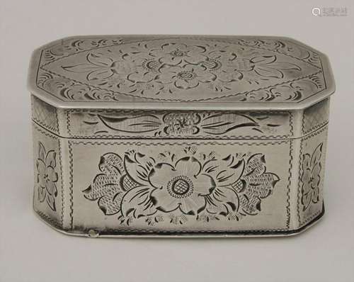 Tabatiere / Schnupftabakdose / A silver snuffbox,