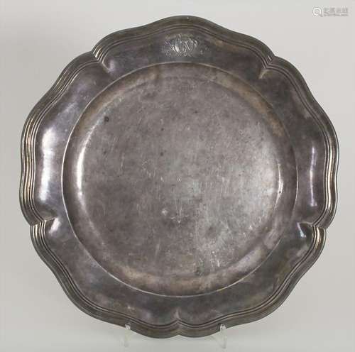 Teller / A silver plate, Paris, 18. Jh. Material: