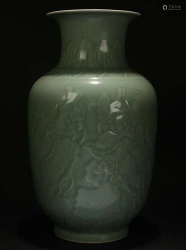 A Chinese Fortune Estate Longquan Porcelain Vase