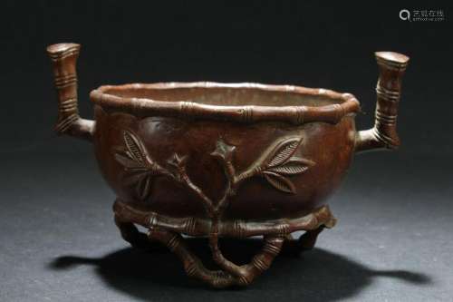 A Tri-podded Chinese Copper-craft Censer