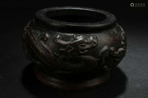 An Estate Story-telling Chinese Censer Display