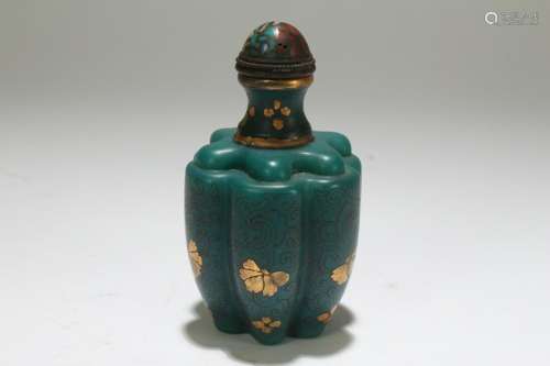 An Estate Chinese Hexa-fortune Snuff Bottle Display