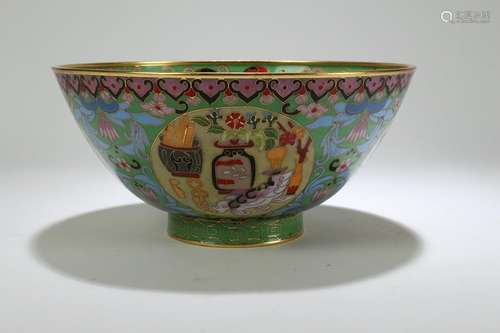 A Chinese Bowl Display