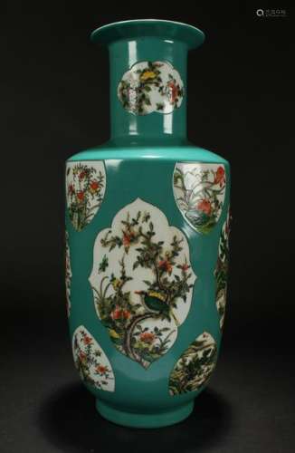 A Chinese Vase-within Fortune Religious Porcelain Vase